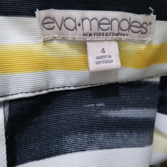 Eva Mendes Flared Skirt, Black & Yellow, size 4 - Picture 15 of 15